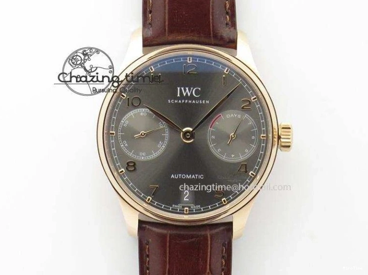 MIROTIME 0701 Portuguese Fa Jones IW544203 SS GSF 1:1 Best Edition White Dial On Leather Strap Trendsetting 7235
